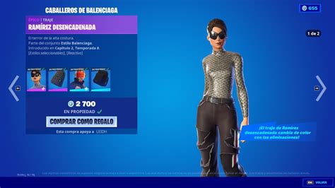 balenciaga fortnite skin girl